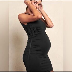 Blanqi Everyday Maternity Sleeveless Tank Dress in black size SM/M new